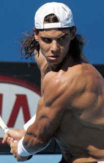 Rafael Nadal baseball cap hides hair loss
